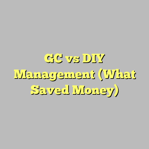 GC vs DIY Management (What Saved Money)
