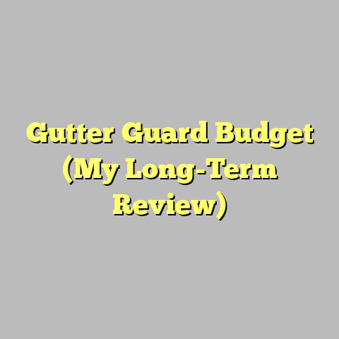 Gutter Guard Budget (My Long-Term Review)