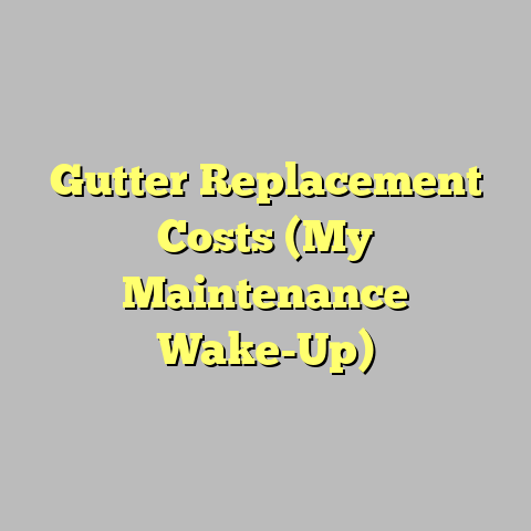 Gutter Replacement Costs (My Maintenance Wake-Up)