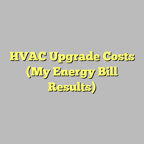 HVAC Upgrade Costs (My Energy Bill Results)