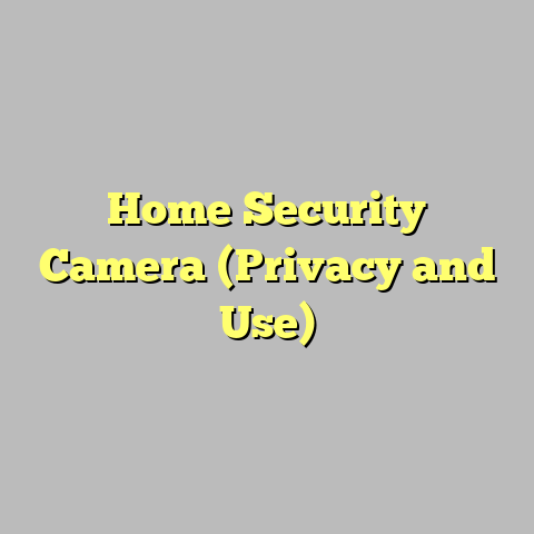 Home Security Camera (Privacy and Use)