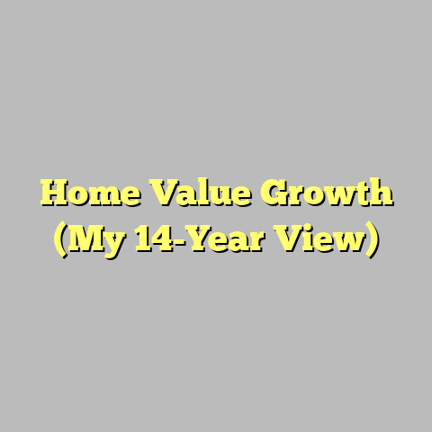 Home Value Growth (My 14-Year View)