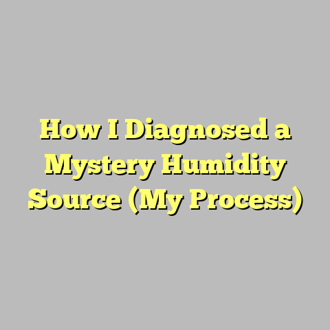 How I Diagnosed a Mystery Humidity Source (My Process)