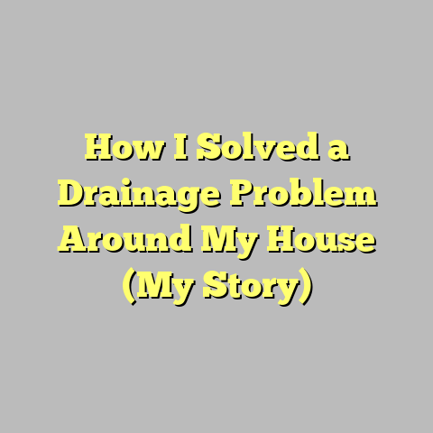 How I Solved a Drainage Problem Around My House (My Story)