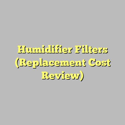 Humidifier Filters (Replacement Cost Review)