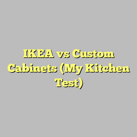 IKEA vs Custom Cabinets (My Kitchen Test)