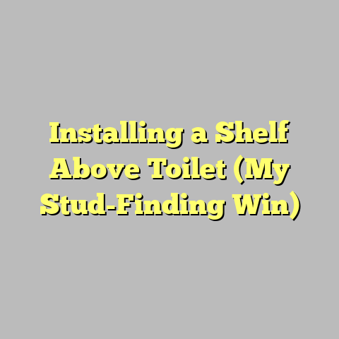 Installing a Shelf Above Toilet (My Stud-Finding Win)