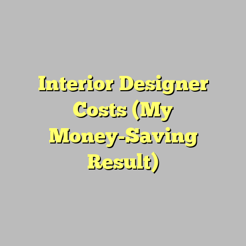 Interior Designer Costs (My Money-Saving Result)