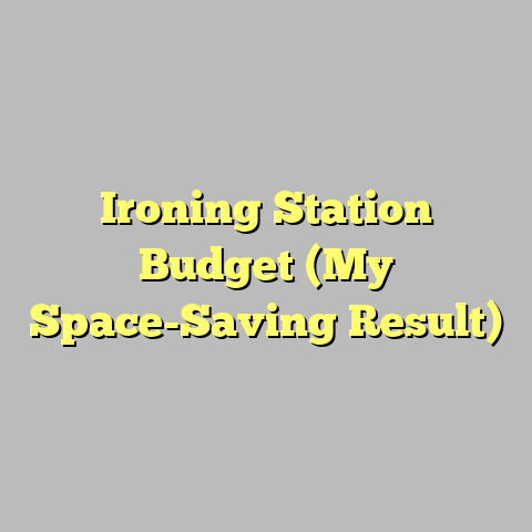 Ironing Station Budget (My Space-Saving Result)