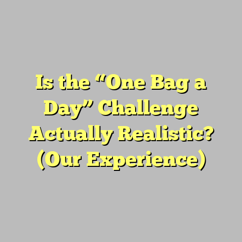 Is the “One Bag a Day” Challenge Actually Realistic? (Our Experience)