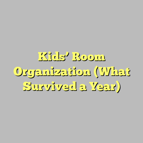 Kids’ Room Organization (What Survived a Year)