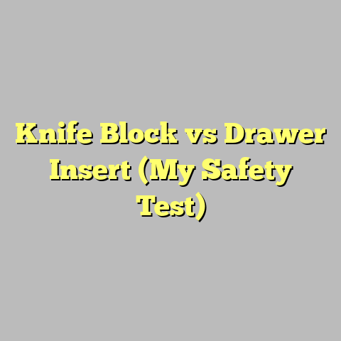 Knife Block vs Drawer Insert (My Safety Test)