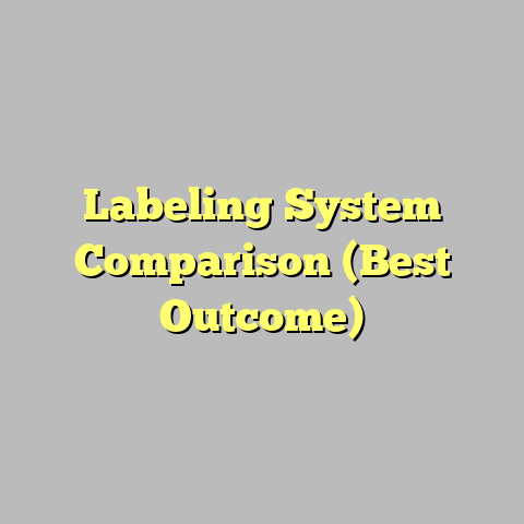 Labeling System Comparison (Best Outcome)