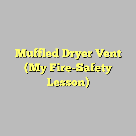 Muffled Dryer Vent (My Fire-Safety Lesson)