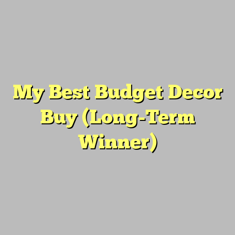 My Best Budget Decor Buy (Long-Term Winner)