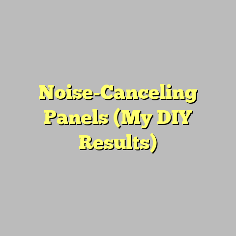 Noise-Canceling Panels (My DIY Results)