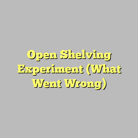 Open Shelving Experiment (What Went Wrong)