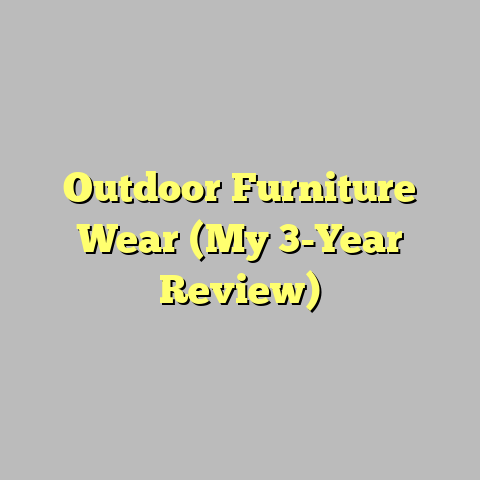 Outdoor Furniture Wear (My 3-Year Review)