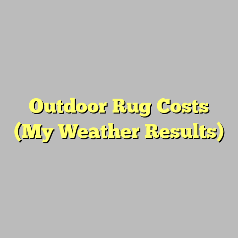 Outdoor Rug Costs (My Weather Results)