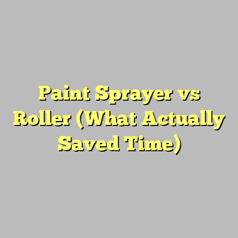 Paint Sprayer vs Roller (What Actually Saved Time)