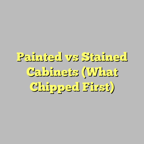 Painted vs Stained Cabinets (What Chipped First)