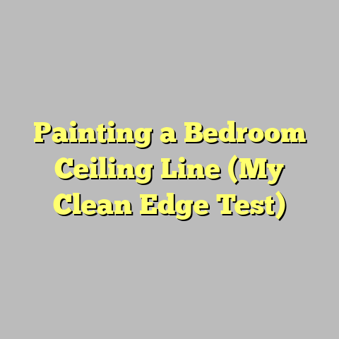 Painting a Bedroom Ceiling Line (My Clean Edge Test)