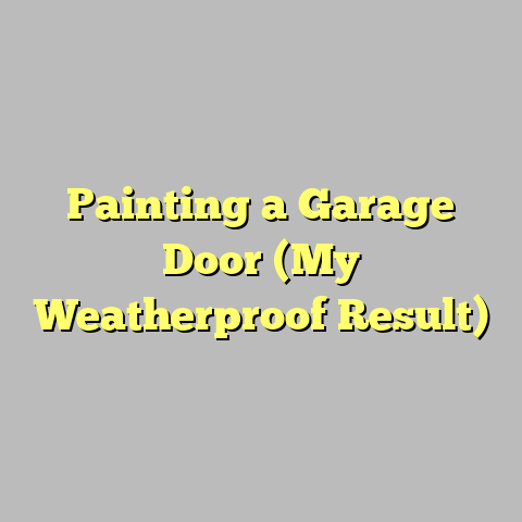 Painting a Garage Door (My Weatherproof Result)