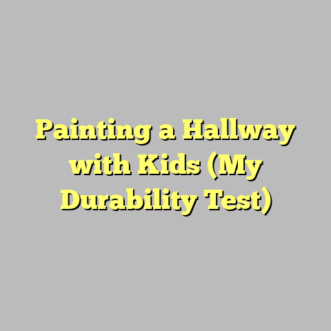 Painting a Hallway with Kids (My Durability Test)