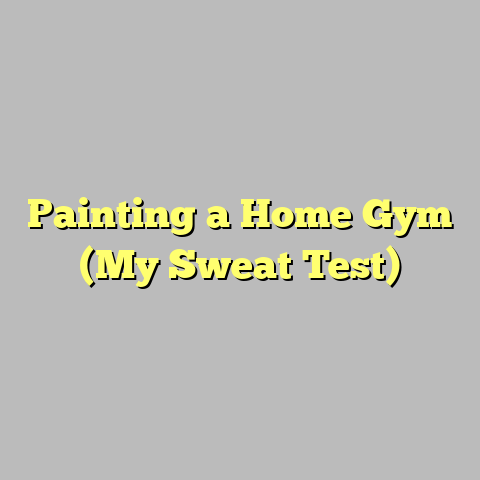 Painting a Home Gym (My Sweat Test)