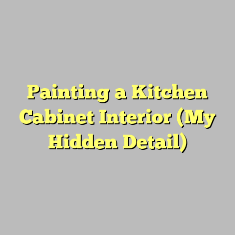 Painting a Kitchen Cabinet Interior (My Hidden Detail)