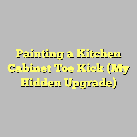 Painting a Kitchen Cabinet Toe Kick (My Hidden Upgrade)