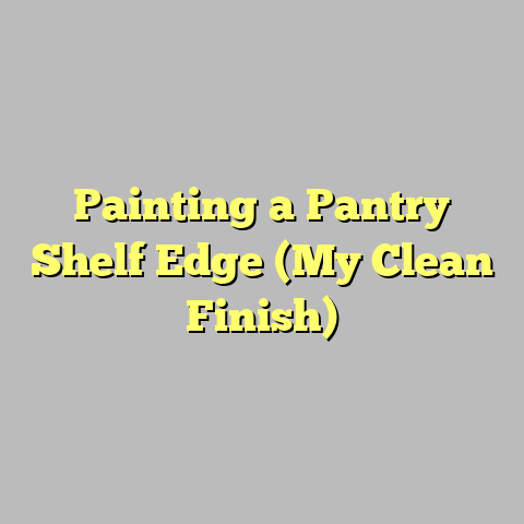 Painting a Pantry Shelf Edge (My Clean Finish)