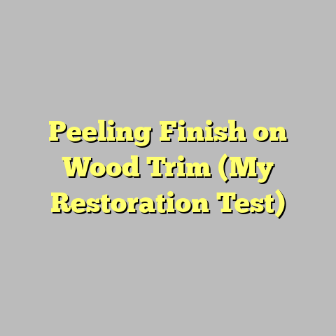 Peeling Finish on Wood Trim (My Restoration Test)