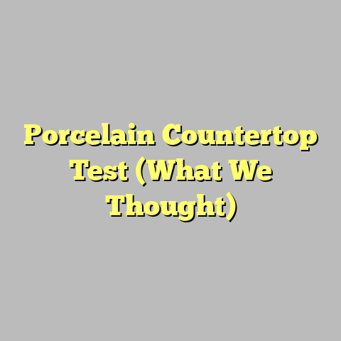 Porcelain Countertop Test (What We Thought)