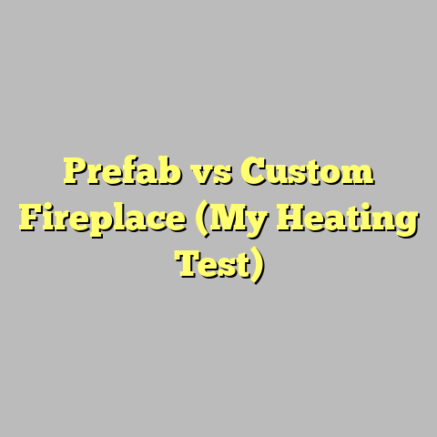 Prefab vs Custom Fireplace (My Heating Test)