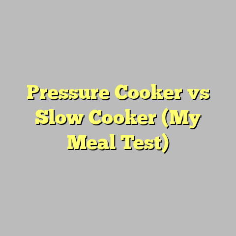 Pressure Cooker vs Slow Cooker (My Meal Test)