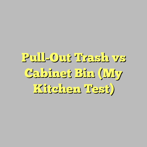 Pull-Out Trash vs Cabinet Bin (My Kitchen Test)