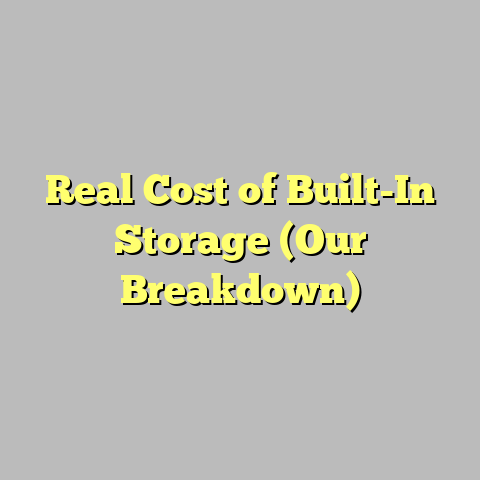 Real Cost of Built-In Storage (Our Breakdown)