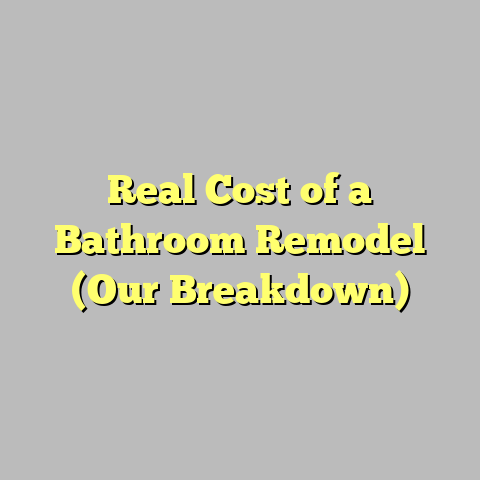 Real Cost of a Bathroom Remodel (Our Breakdown)