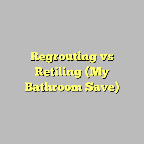 Regrouting vs Retiling (My Bathroom Save)