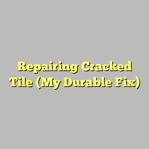 Repairing Cracked Tile (My Durable Fix)