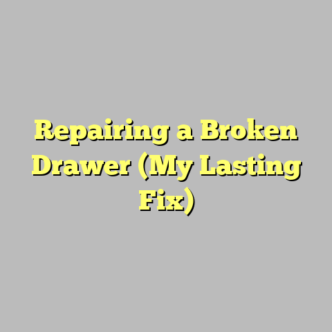 Repairing a Broken Drawer (My Lasting Fix)