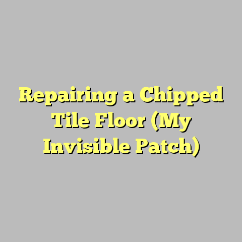 Repairing a Chipped Tile Floor (My Invisible Patch)