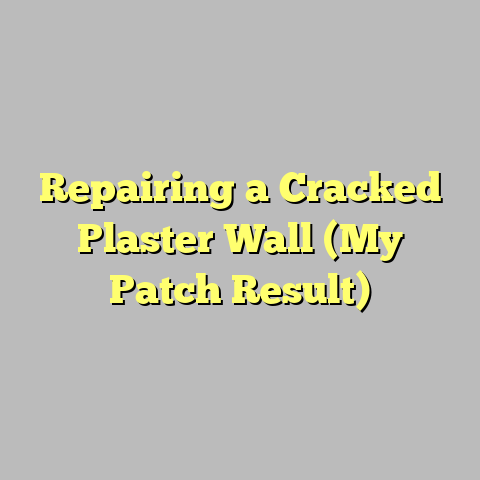 Repairing a Cracked Plaster Wall (My Patch Result)