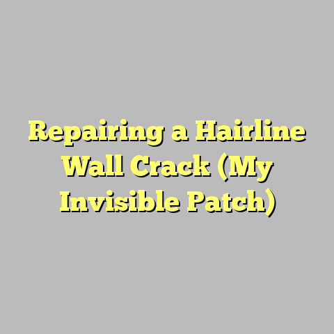 Repairing a Hairline Wall Crack (My Invisible Patch)
