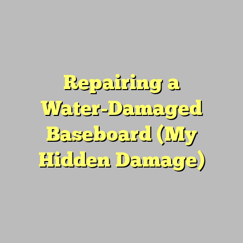 Repairing a Water-Damaged Baseboard (My Hidden Damage)