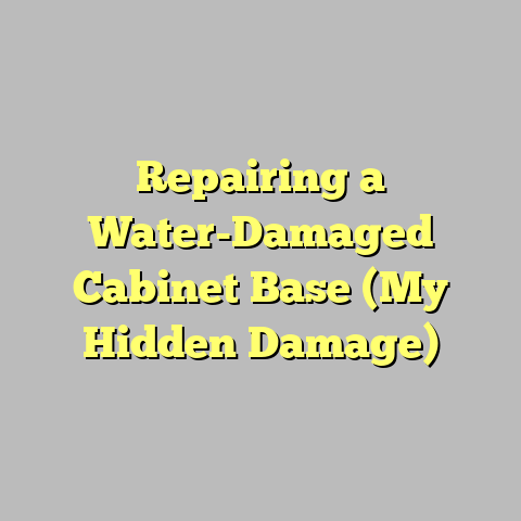 Repairing a Water-Damaged Cabinet Base (My Hidden Damage)