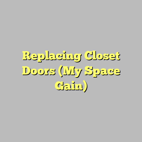 Replacing Closet Doors (My Space Gain)