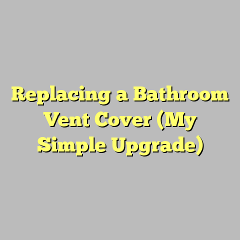 Replacing a Bathroom Vent Cover (My Simple Upgrade)