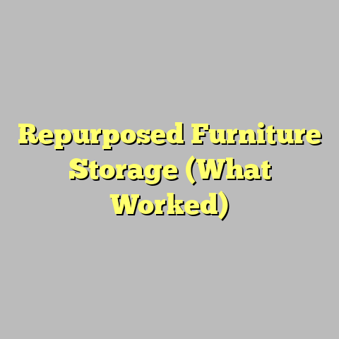 Repurposed Furniture Storage (What Worked)